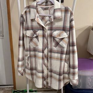 Thread & Supply Soft Plaid unlined shacket